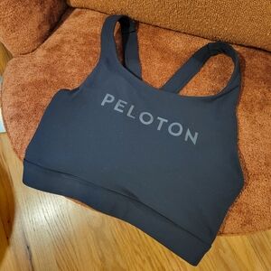 Peloton Cadent V-Back Bra, Black, Medium